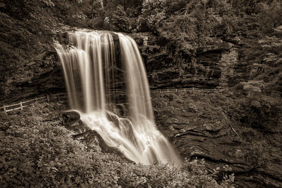 Dry Falls, Blue Ridge Mountains, North Carolina