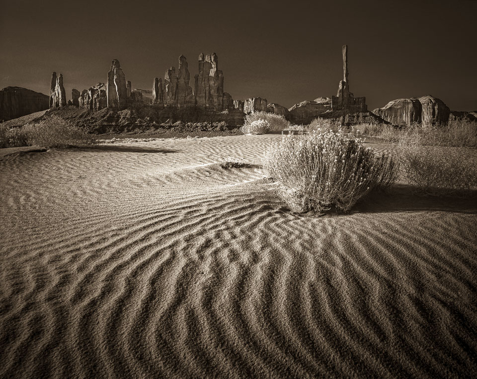 The Sand Dunes. Monument Valley. Navajo Nation, Arizona.